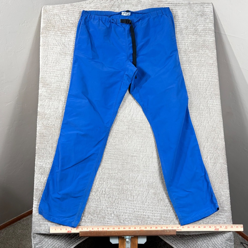 Patagonia Gi III Pants Mens XL Blue Cotton Nylon Webbing Belt Made in USA Vtg